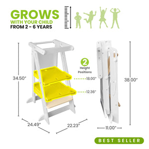 Folding Learning Tower for Kids