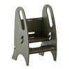 A silhouette of the 3-in-1 Growing Step Stool in Olive Green.