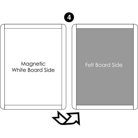 Learning Tower Learn and Share Easel (LP0181) - Magnetic White Board/Felt Board