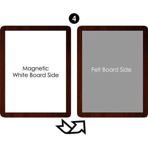 Learning Tower Learn and Share Easel (LP0181) - Magnetic White Board/Felt Board