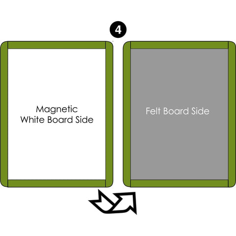 Learning Tower Learn and Share Easel (LP0181) - Magnetic White Board/Felt Board