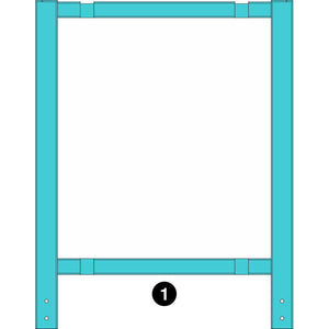Deluxe Learn and Play Art Center - LP0280 (R1) - White Board - Part #1