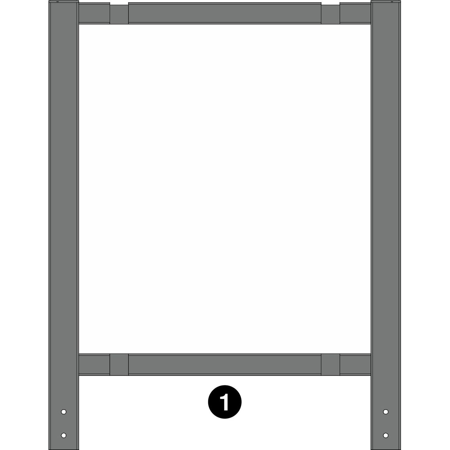 Deluxe Learn and Play Art Center - LP0280 (R1) - White Board - Part #1