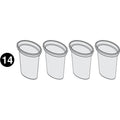 Tri-Sided Easel - LP0290 (R1) - Plastic cup