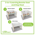 3-in-1 Learning Booster Seat and Step Stool