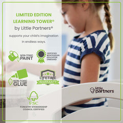  Kids Learning Tower por Little Partners - Taburete de cocina  pintado, edición limitada, color Earl Grey, material de abedul, mejora el  aprendizaje y el desarrollo de tu bebé (gris Earl) 