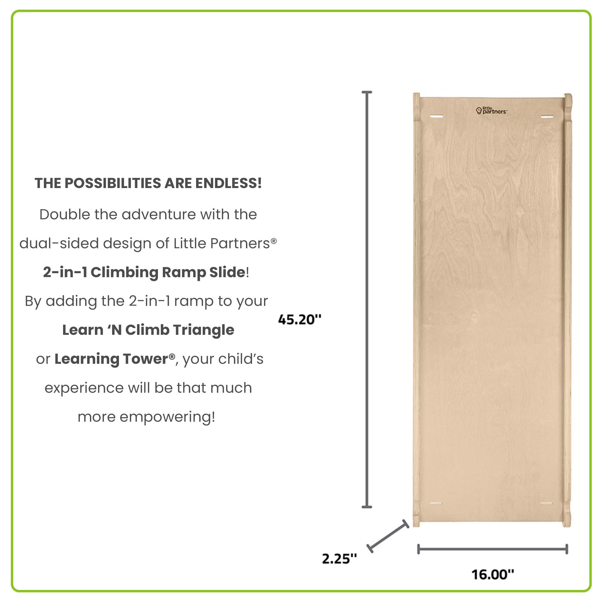 320 Ramp Slide 2-in-1 Montessori Climbing Ramp Slide for Toddlers –dd Little Partners