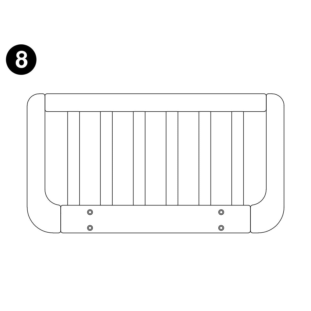 MOD Toddler Bed - Safety Rail - Part #8